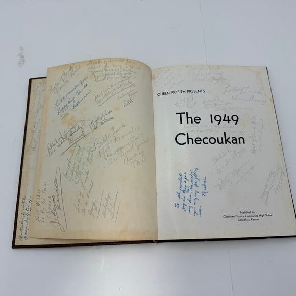 The Checoukan- Cherokee County Community High School Yearbook 1949- Columbus, KS - Picture 2 of 9